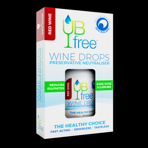 Image of UB free Red Wine Drops 8ml in box